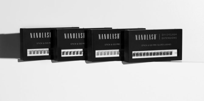 Gjør-det-selv forhåndslimte øyevipper nanolash